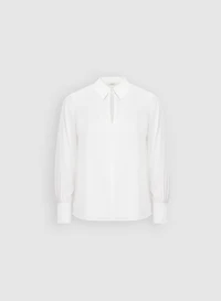 Blouse en crêpe à trou de serrure