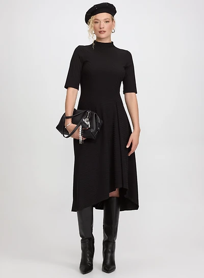 Knit Bias-Cut Dress