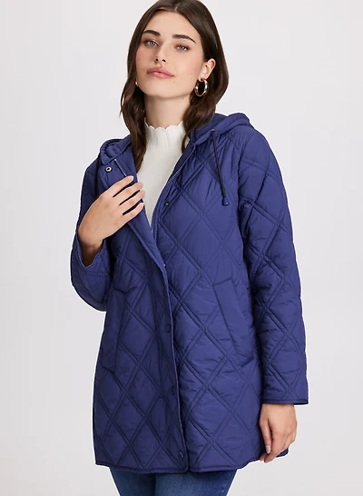 Manteau matelassé à capuchon