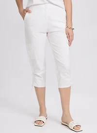 Pantalon cargo avec cordons de serrage à l'ourlet