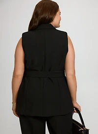 Belted Longline Vest