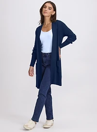 Cardigan long à poches