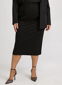 Rhinestone Pencil Skirt