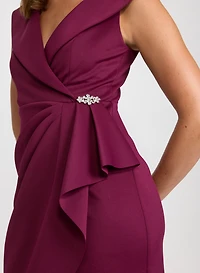 Sleeveless Scuba Dress