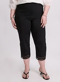 Lace Trim Capris