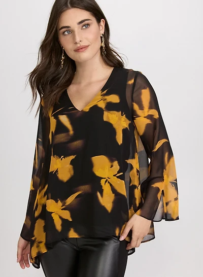 Leaf Print Blouse