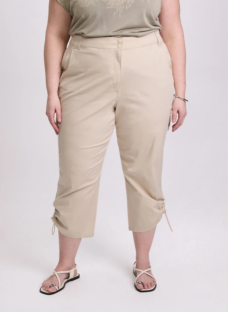 Drawstring Hem Capris