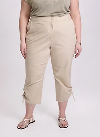 Drawstring Hem Capris