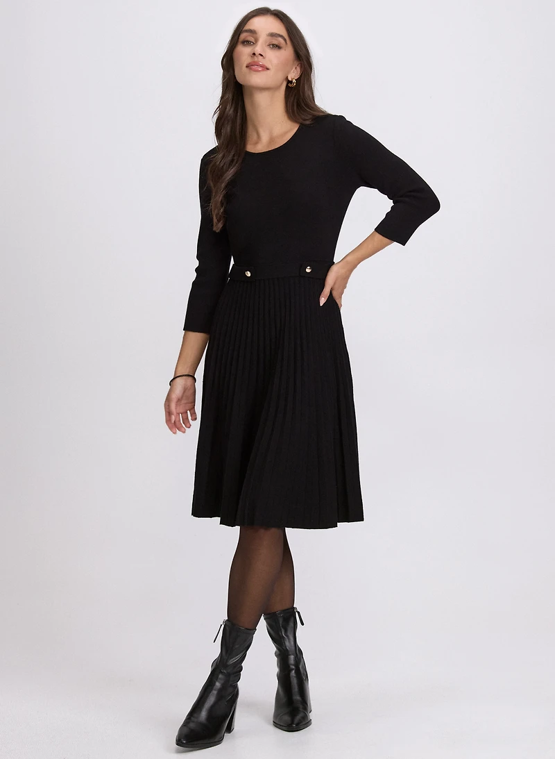 Fit & Flare Knit Dress