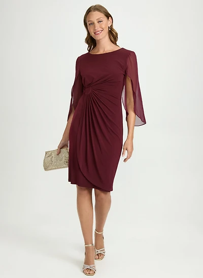 Robe froncée en jersey