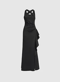 Robe ajustée à col licou