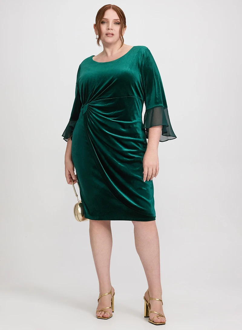 Velvet Overlay Dress