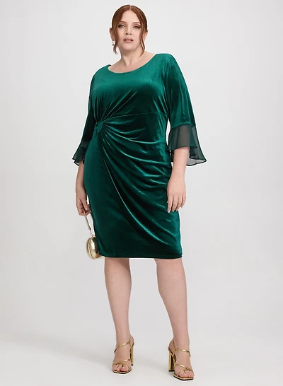 Velvet Overlay Dress