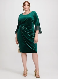 Velvet Overlay Dress