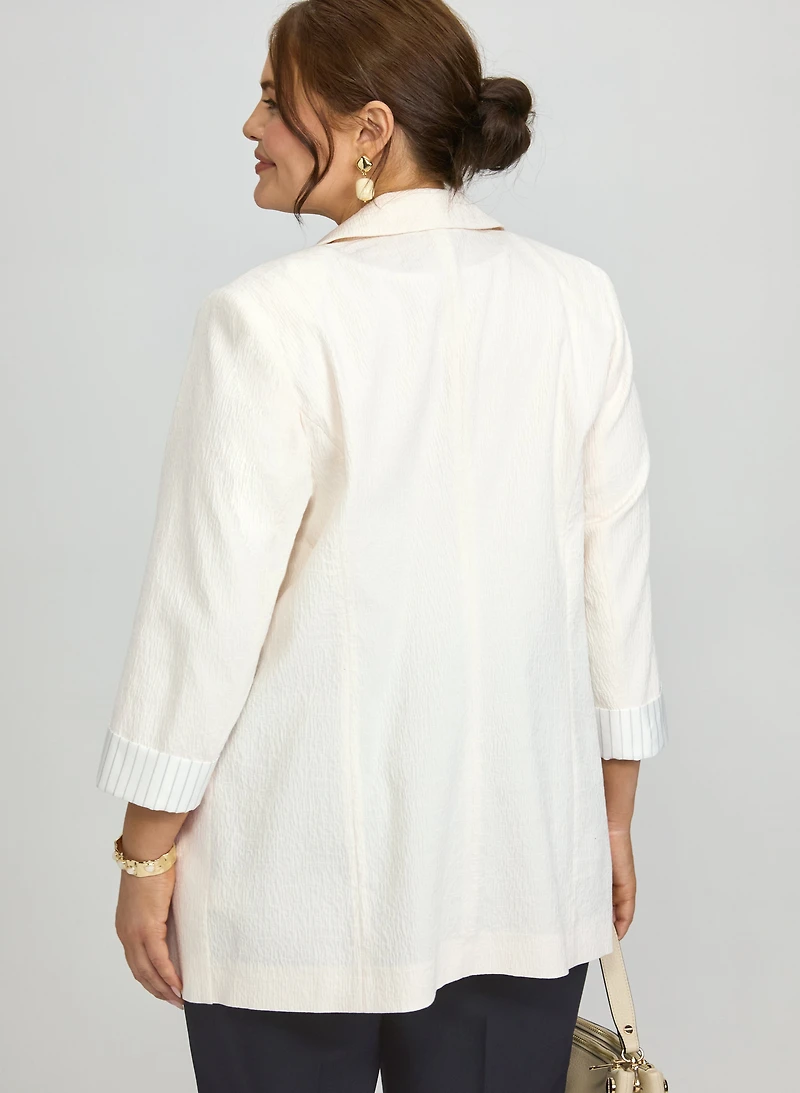 Blazer ouvert froissé