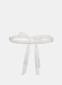 Ceinture de cristaux à boucler