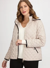 Diamond Quilted Coat