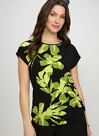 Haut à imprimé floral