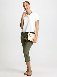 Cargo Pocket Tee & Straight Leg Pull-On Capris