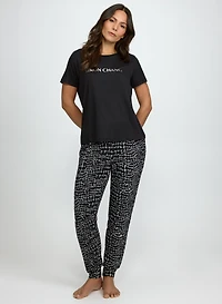 Simon Chang - Animal Print Pyjama Set