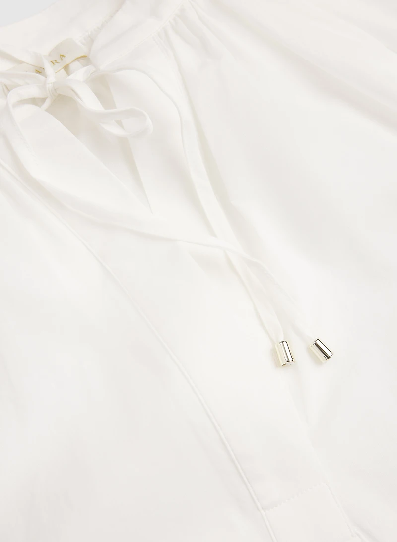 Embroidered Sleeve Blouse