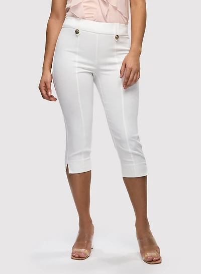 Straight Leg Pull-On Capris