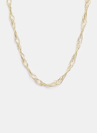 Layered Barrel Pendant Necklace