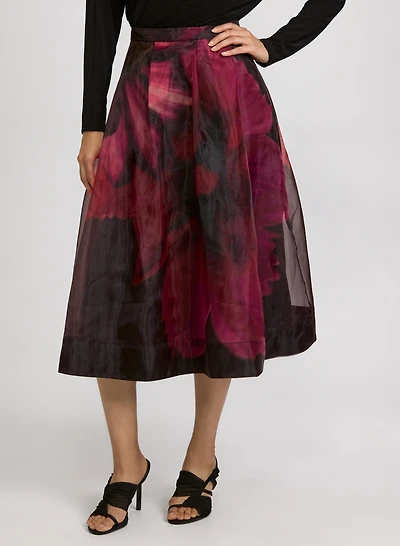 Floral Organza Skirt