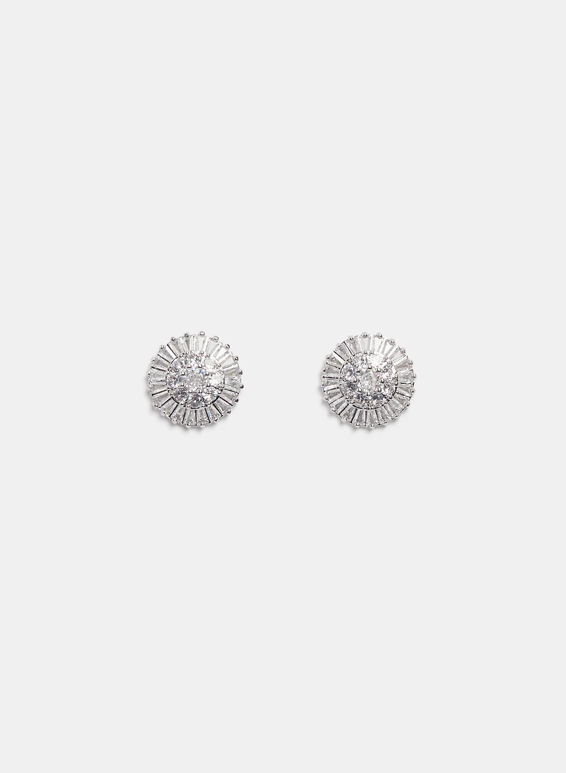 Round Cubic Zirconia Earrings