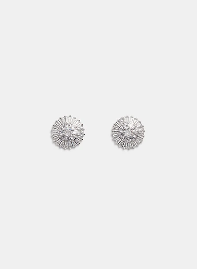 Round Cubic Zirconia Earrings