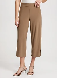 Capri jambe large à fentes