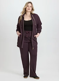 Zip-Up Long Sleeve Top & Pull-On Scuba Pants
