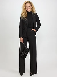 Tonal Stud Embellished Blazer & Olivia Rhinestone Pants