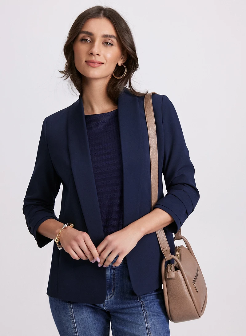 Veste en twill sans col