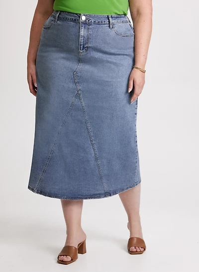 Jupe ligne A en denim
