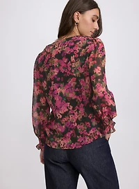 Floral Chiffon Blouse