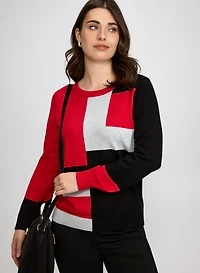 Pull à blocs de couleurs