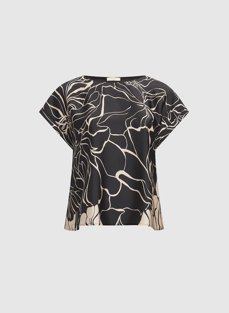 Haut à motif floral