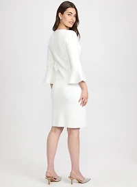 Pearl Embellished Sweater Dress