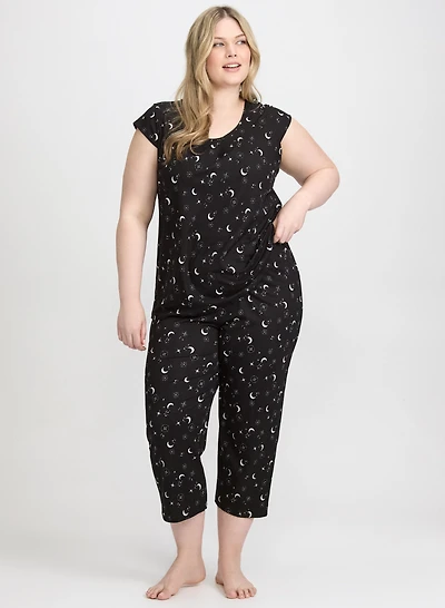 Ensemble de pyjama motif lune
