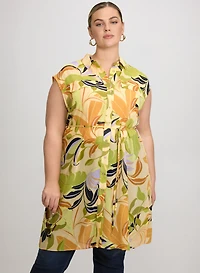 Blouse tunique en chiffon