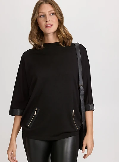 Funnel Neck Top