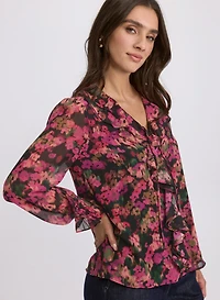 Floral Chiffon Blouse