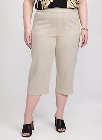 Denim Pull-On Capris