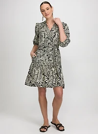 Leaf Print Dress