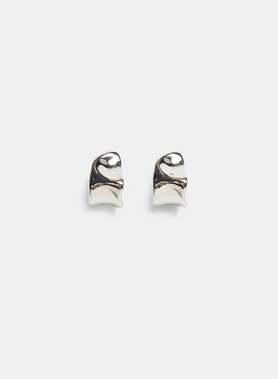 Wavy Open Hoop Earrings