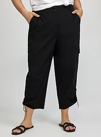 Drawstring Hem Capris
