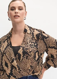 Melanie Lyne - Blouse à motif peau de serpent