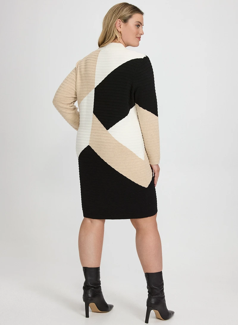 Colour Block Sweater Dress