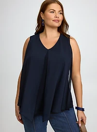 V-Neck Overlay Top